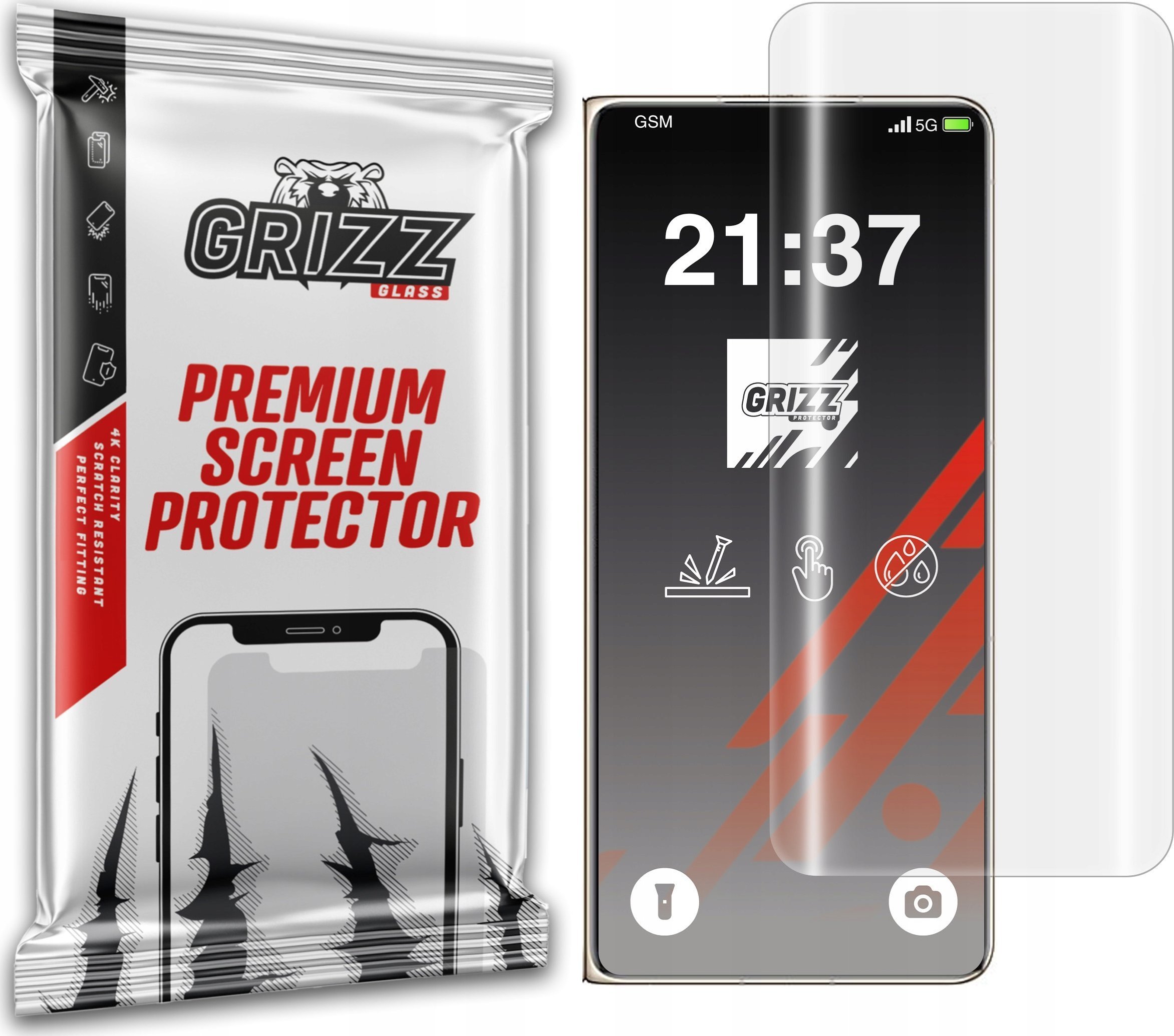 Folie mbrojtëse ekrani Grizz Hydrogel për Huawei Mate X6, transparente