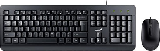 Set tastierë dhe maus Genius KM-160 Copilot, USB, rezistent ndaj lëngjeve, i zi
