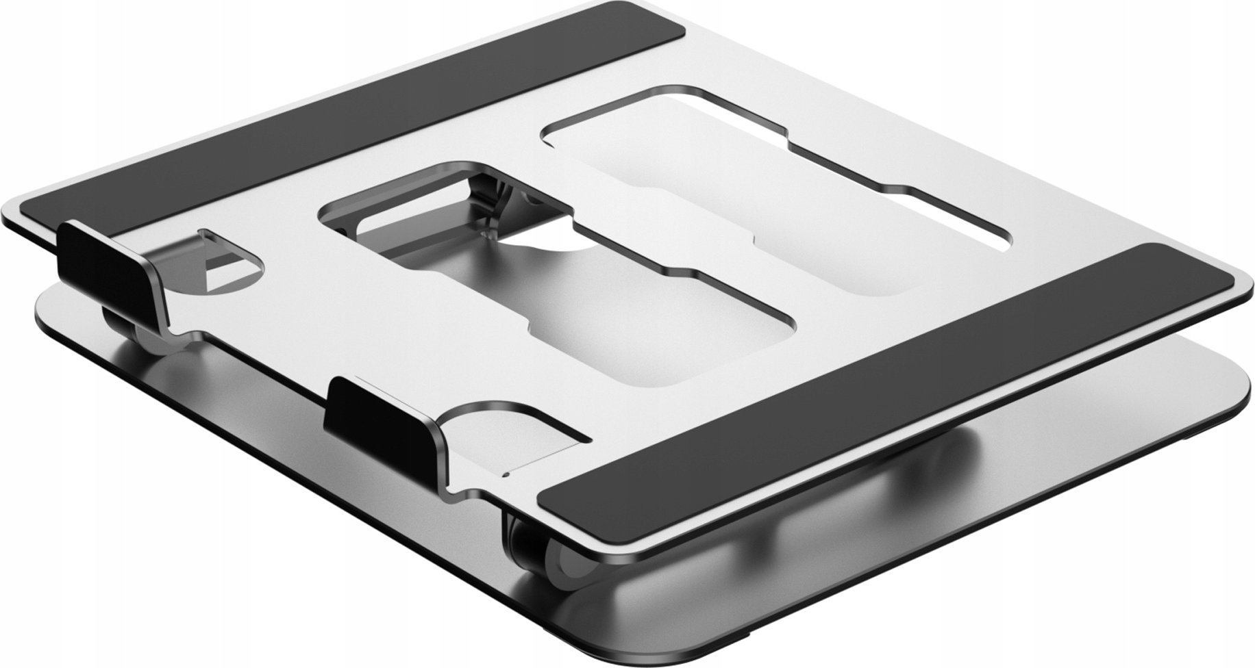 Stendë alumini për laptop dhe tablet, e rregullueshme, 10–17", gri