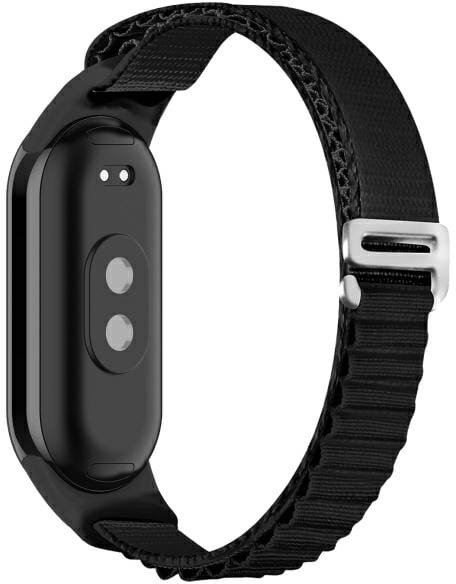Rrip dore Beline Strap Alpine për Xiaomi Mi Band 9 Mi Band 8, najlon, i zi