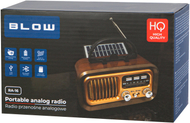 Преносно радио BLOW RA16, AM/FM аналогно, блутут, соларен панел, црно