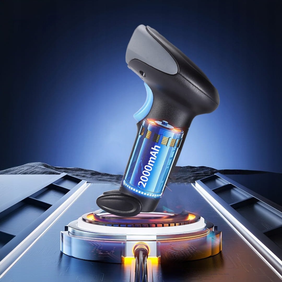 Читач на баркодови Zenwire WJ13, безжичен, 1D, црн