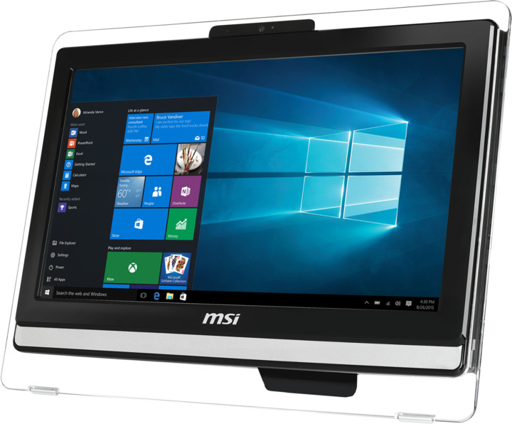 Kompjuter MSI Pro 20 6M-014XEU, 20 "HD, 4GB DDR4, 1TB HDD, i zi 