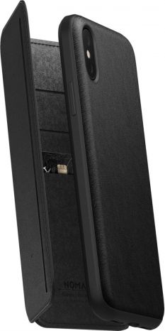 Këllëf Nomad Tri-Folio për iPhone Xr, i zi