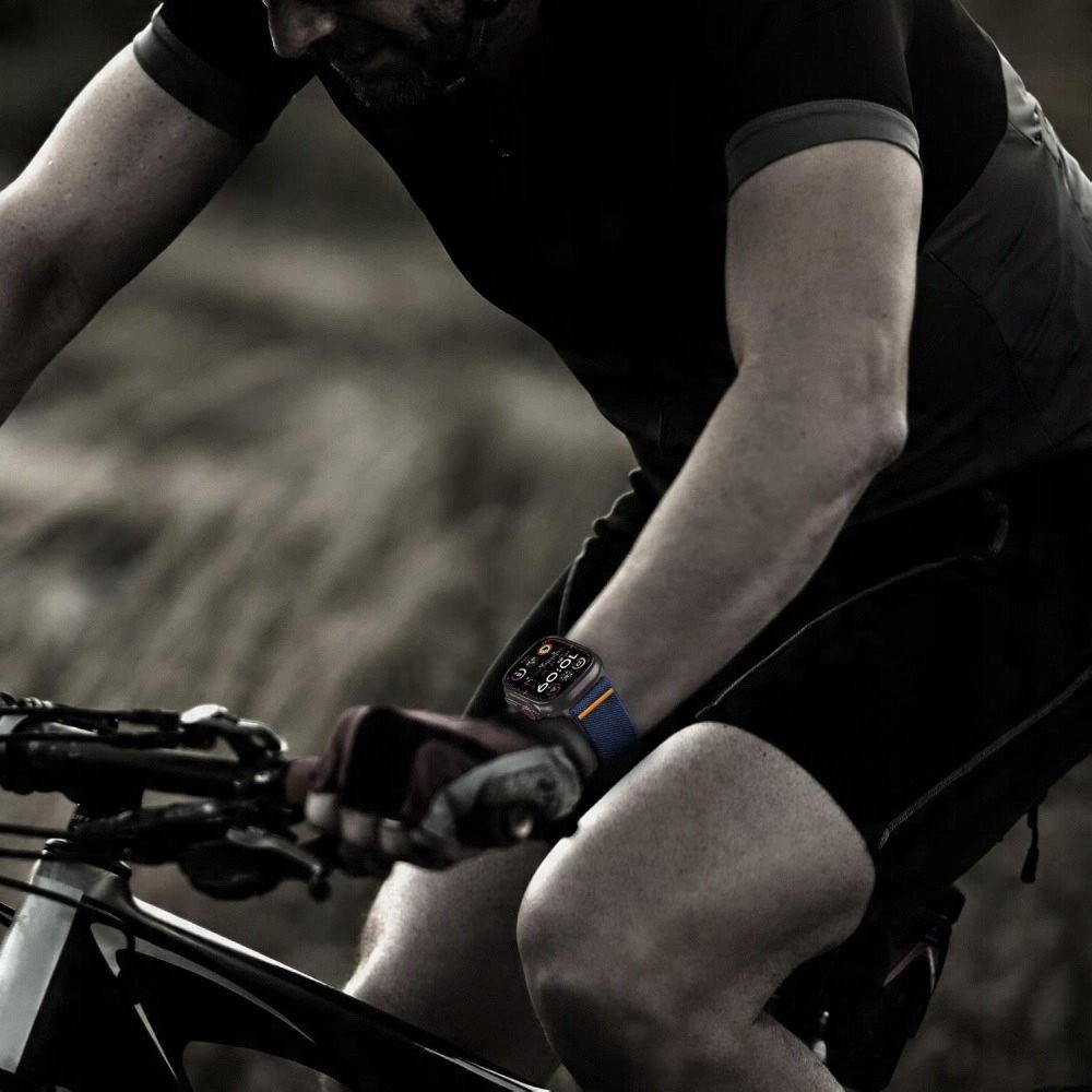 Rrip ore Tech-Protect Nylon Slip për Apple Watch 6 7 8 9 10 SE Ultra 1 2, najlon, 44 45 46 49 mm, i zi