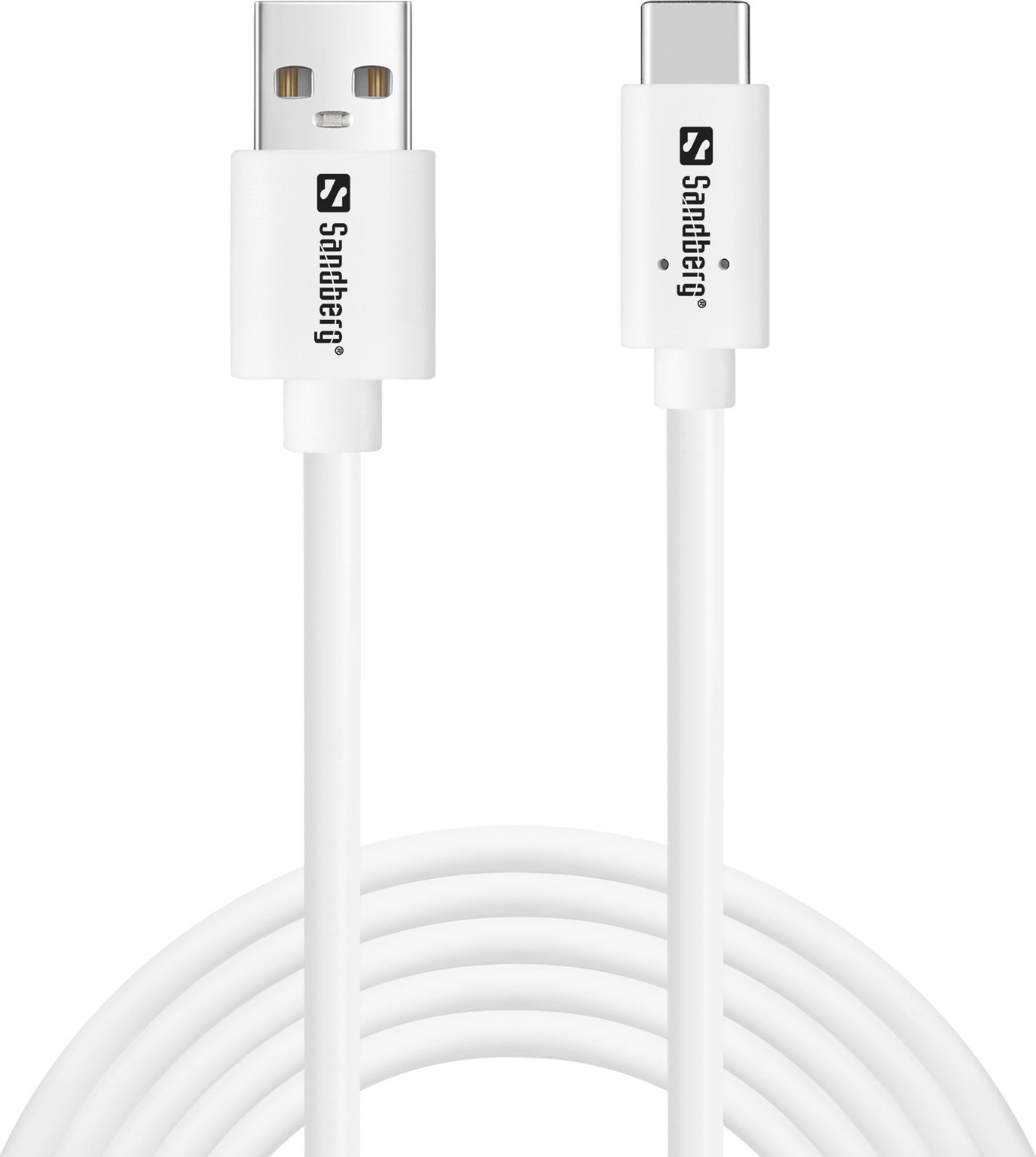 Кабел USB Sandberg USB-C во USB-A 2.0, 2 m, црн