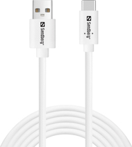 Кабел USB Sandberg USB-C во USB-A 2.0, 2 m, црн