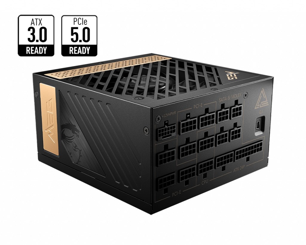 Burim energjie MSI MEG AI1300P PCIE5, 24-pin ATX, 1300 W
