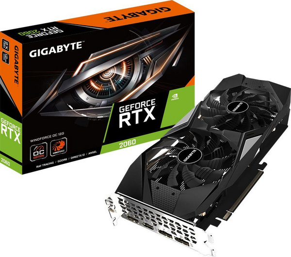 Kartelë grafike Gigabyte RTX 2060 Windforce OC, 12GB GDDR6 