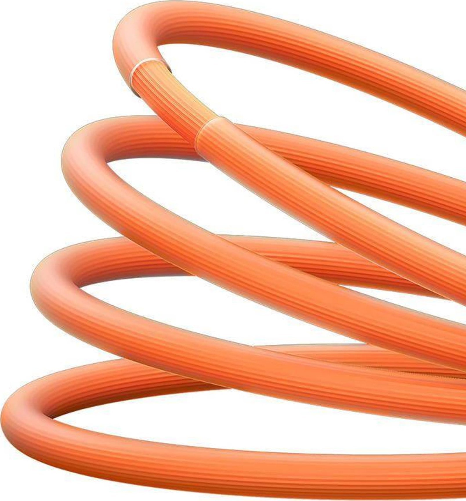 Кабел УСБ во УСБ-Ц Бејсус КулПлеј, 100W, 2m, портокалов