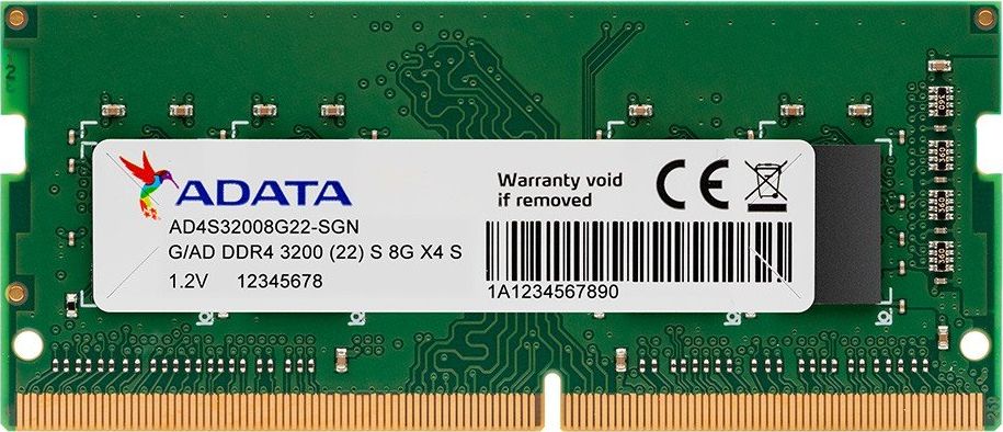 Memorie RAM për laptop ADATA Premier AD4S32008G22-SGN, DDR4 SODIMM, 8GB, 3200MHz