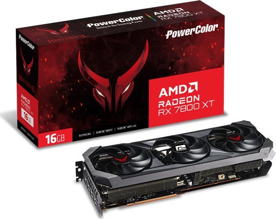 Kartelë grafike Power Color Red Devil Radeon RX 7800 XT 16GB GDDR6
