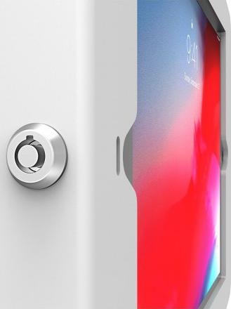 Mbajtëse murale Maclocks Space për iPad Air 10.9", mbyllje sigurie, e bardhë