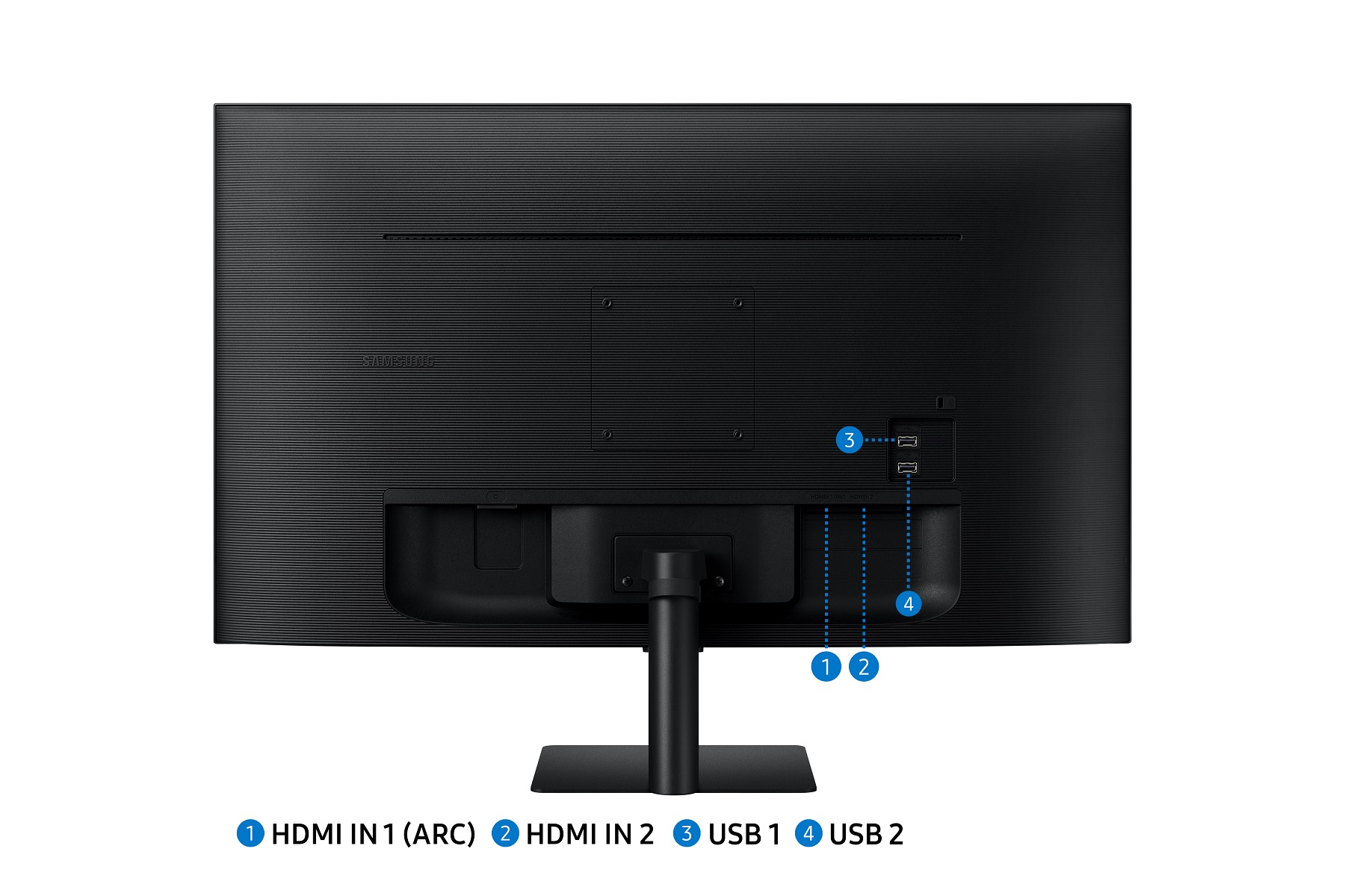 Монитор Samsung Smart M5 LS32DM500EUXDU, 32", VA, FHD, црн
