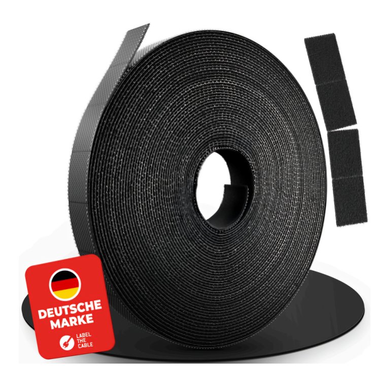 Рип лентa LTC Rip Strap, 3 m, црна