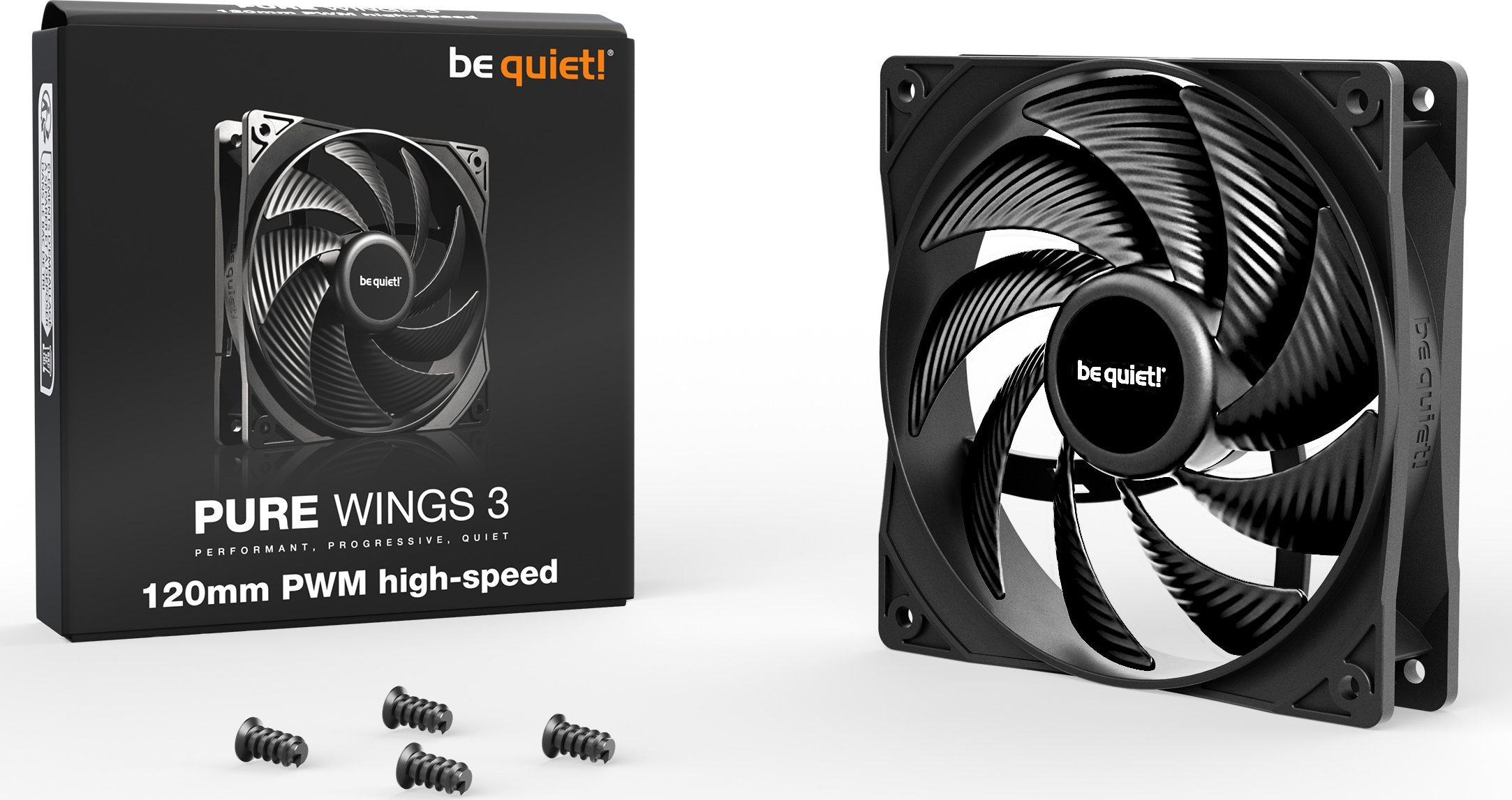 Ventilator PC be quiet Pure Wings 3 120mm PWM high speed BL106, i zi