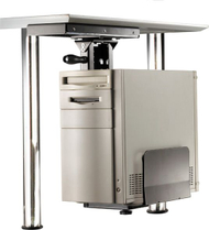 Mbajtëse CPU RS PRO, për nën tavolinë, e rregullueshme, e zezë