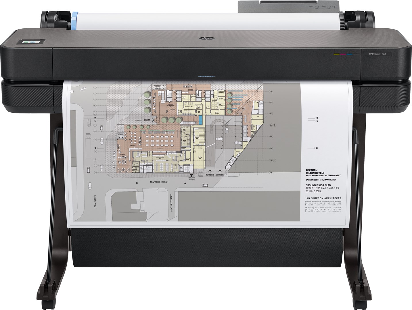 Printer HP DesignJet T630 A0, 36", 2400x1200 dpi, i zi