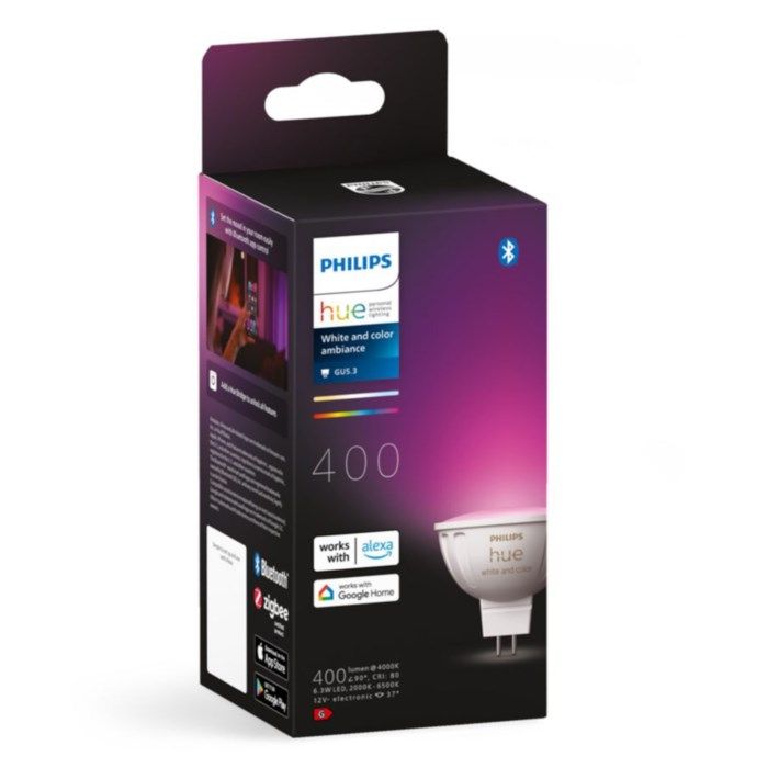 Llambë smart Philips Hue 8719514491403, LED, GU5.3, 16M ngjyra, Bluetooth