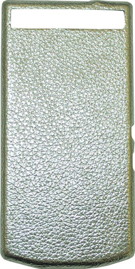 Kapak baterie Blackberry Porsche Design P9982, lëkurë, argjendtë me teksturë