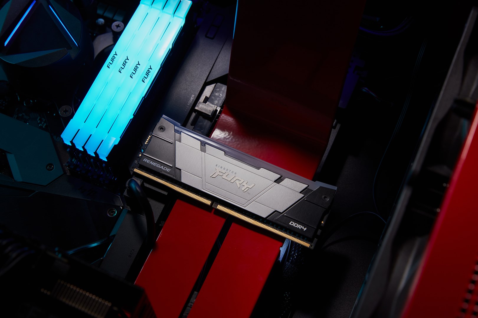 Memorie RAM Kingston FURY 16GB 3600MT/s DDR4 CL16 DIMM 1Gx8 Renegade RGB