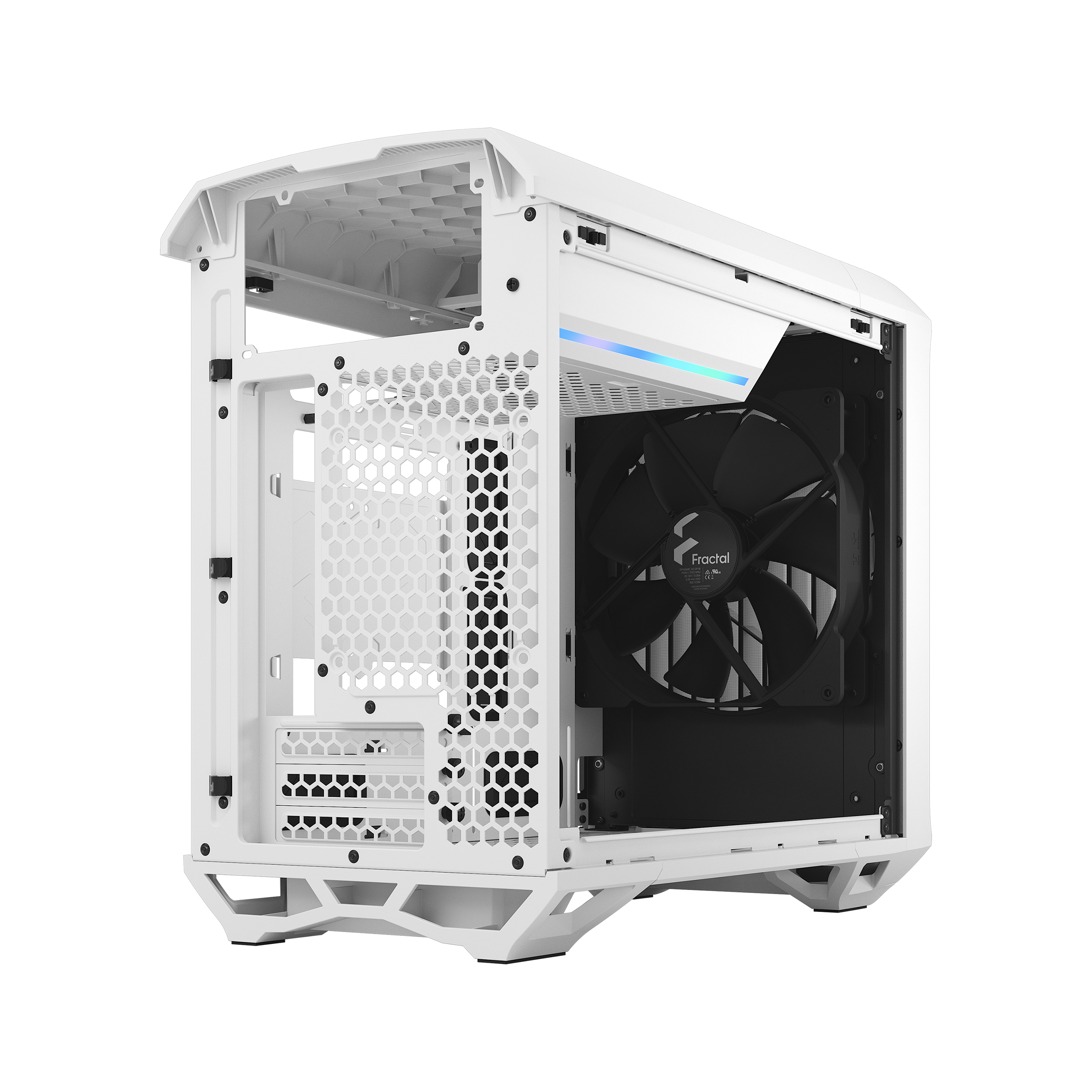Kasë për PC Fractal Design Torrent Nano White TG Clear Tint, e bardhë