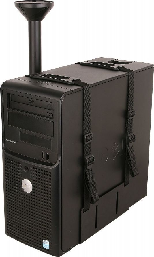 Mbajtëse nën tavolinë për kompjuter Techly ICA-CS 63, rregullim lartësie, rrotullim 360°, e zezë