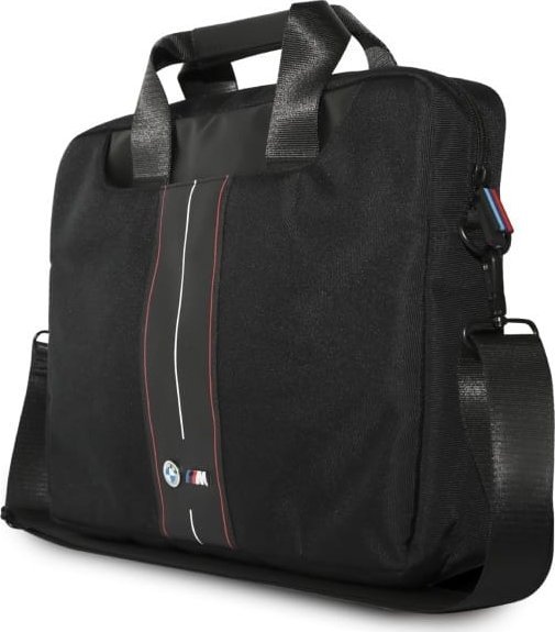 Çantë laptopi BMW Nylon Red Stripe, deri 16", najlon, e zezë