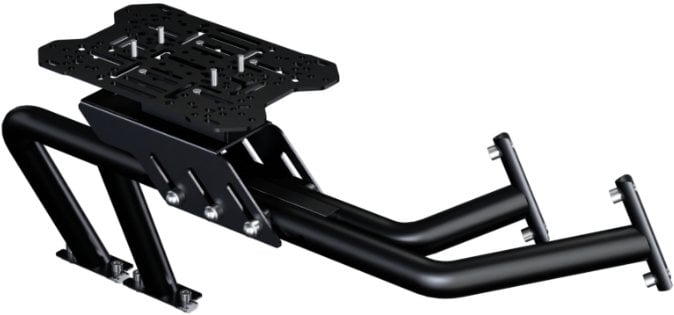 Mbajtës levë marshe dhe frene dore OPLITE R8, për kokpit simulimi, çelik E355, i zi