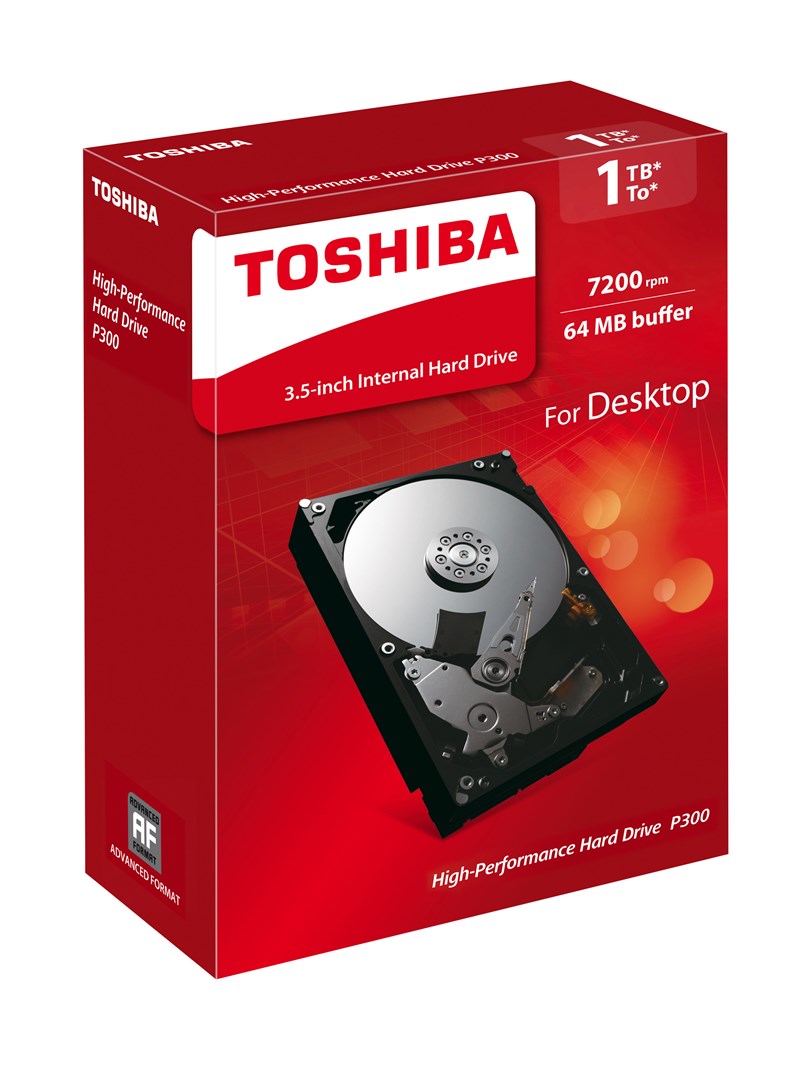 Hard Disk Toshiba P300, 1TB, 3.5", 7200RPM, 64MB Cache