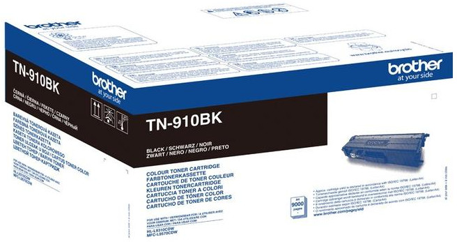 Toner për printer Brother TN-910BK, ngjyrë të zezë 