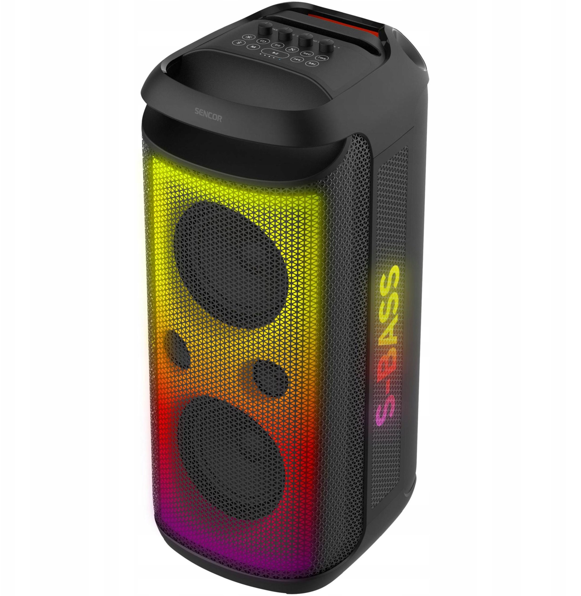 Kutë altoparlanti Bluetooth Sencor Partybox, 250W, karaoke, e zezë