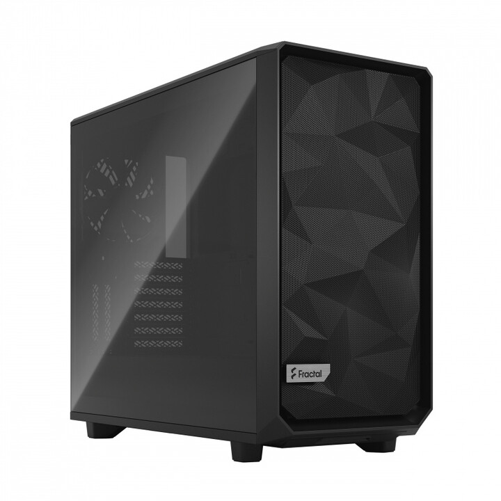 Kasë kompjuteri Fractal Design Meshify 2, me panel anësor prej xhami, e zezë