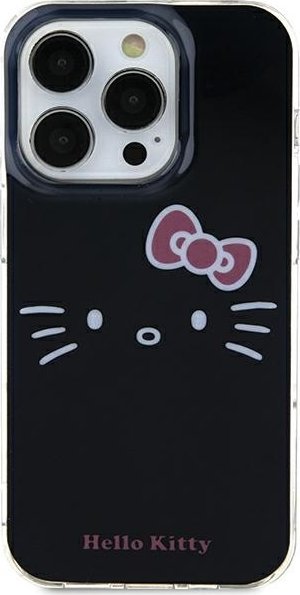 Mbulesë telefoni Hello Kitty HKHCP15SHKHLK, për iPhone 15 6.1", hardcase TPU, e zezë