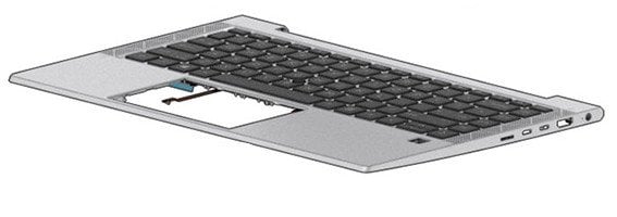 Tastierë laptopi HP EliteBook 840 G7 M07090-091, ndriçim LED, planimetri norvegjeze, e zezë