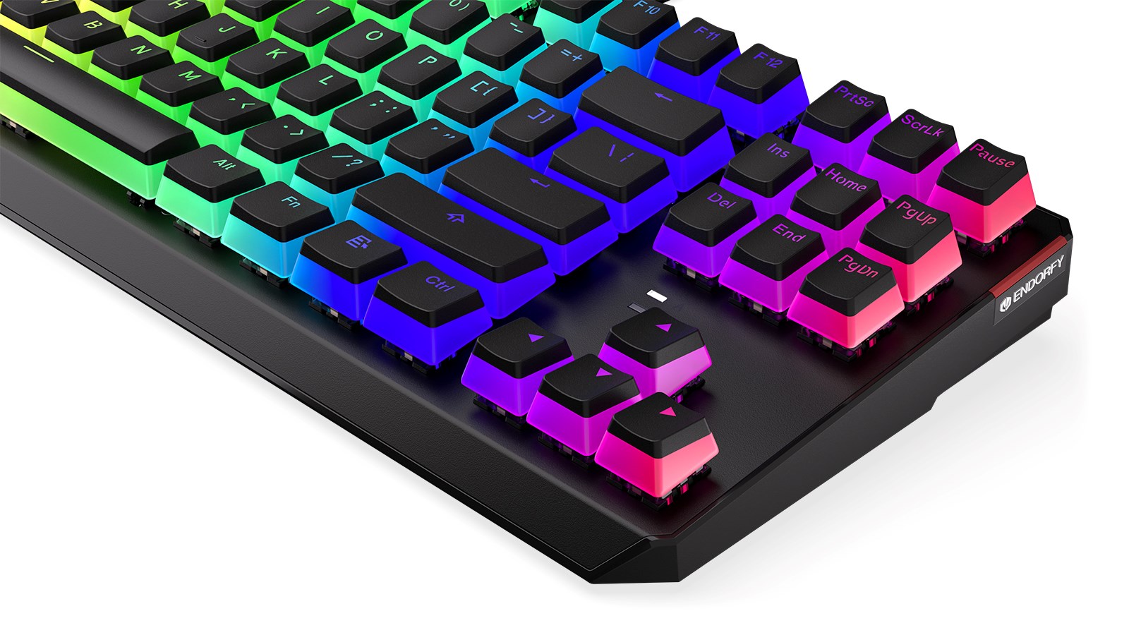 Tastierë mekanike Gaming Endorfy THOCK TKL PUD, USB, Kailh Blue, RGB