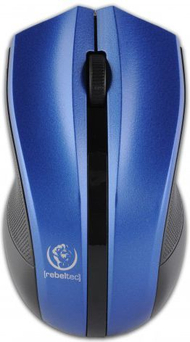 Maus Rebeltec Galaxy, wireless, USB, i zi dhe i kaltërt