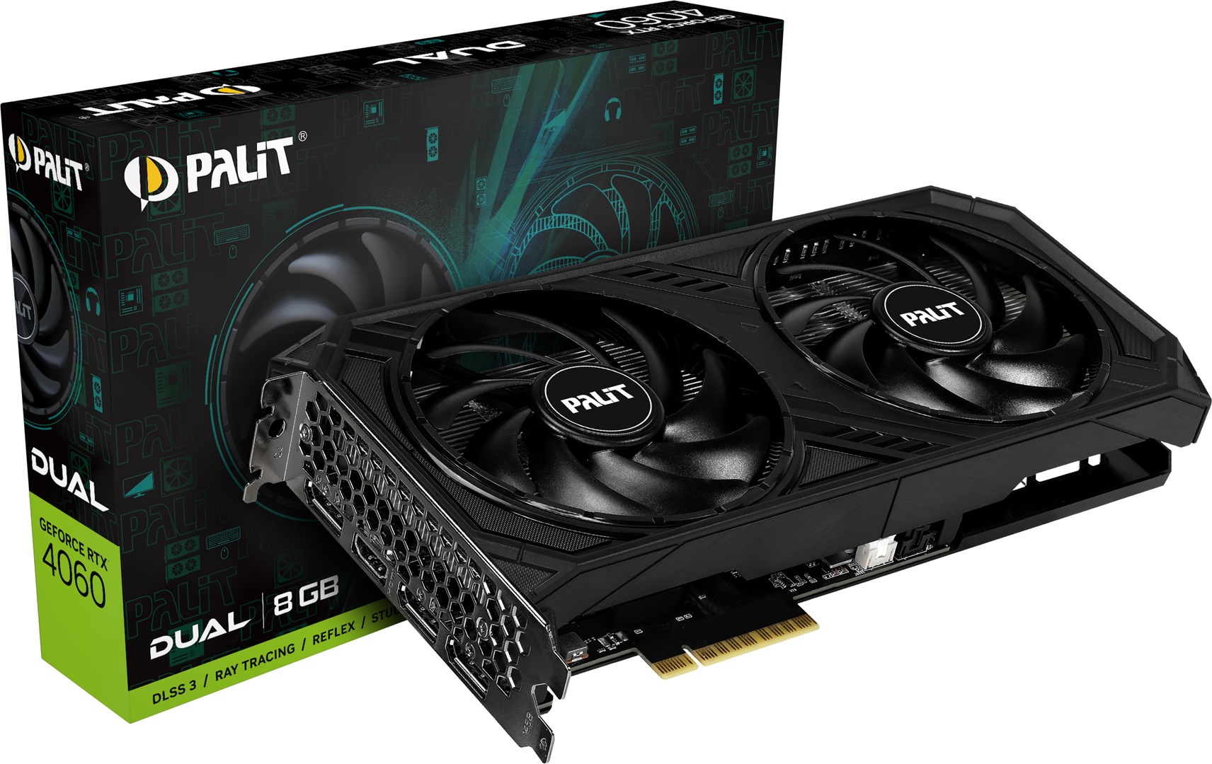 Kartë grafike PALiT NVIDIA GeForce RTX 4060, 8 GB GDDR6, NE64060019P1-1070D
