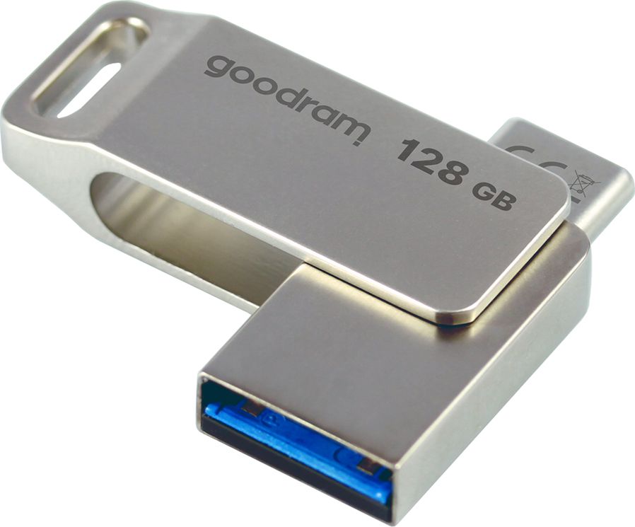 USB GoodRam ODA3, 128GB, USB 3.2 Type A dhe Type C, i kuq