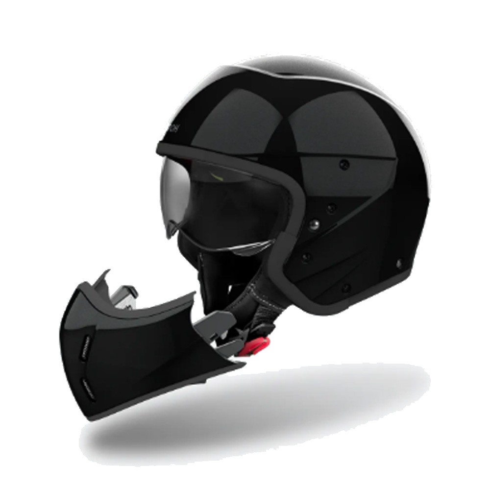 Helmetë modulare Airoh J 110 Color, madhësia S, e zezë