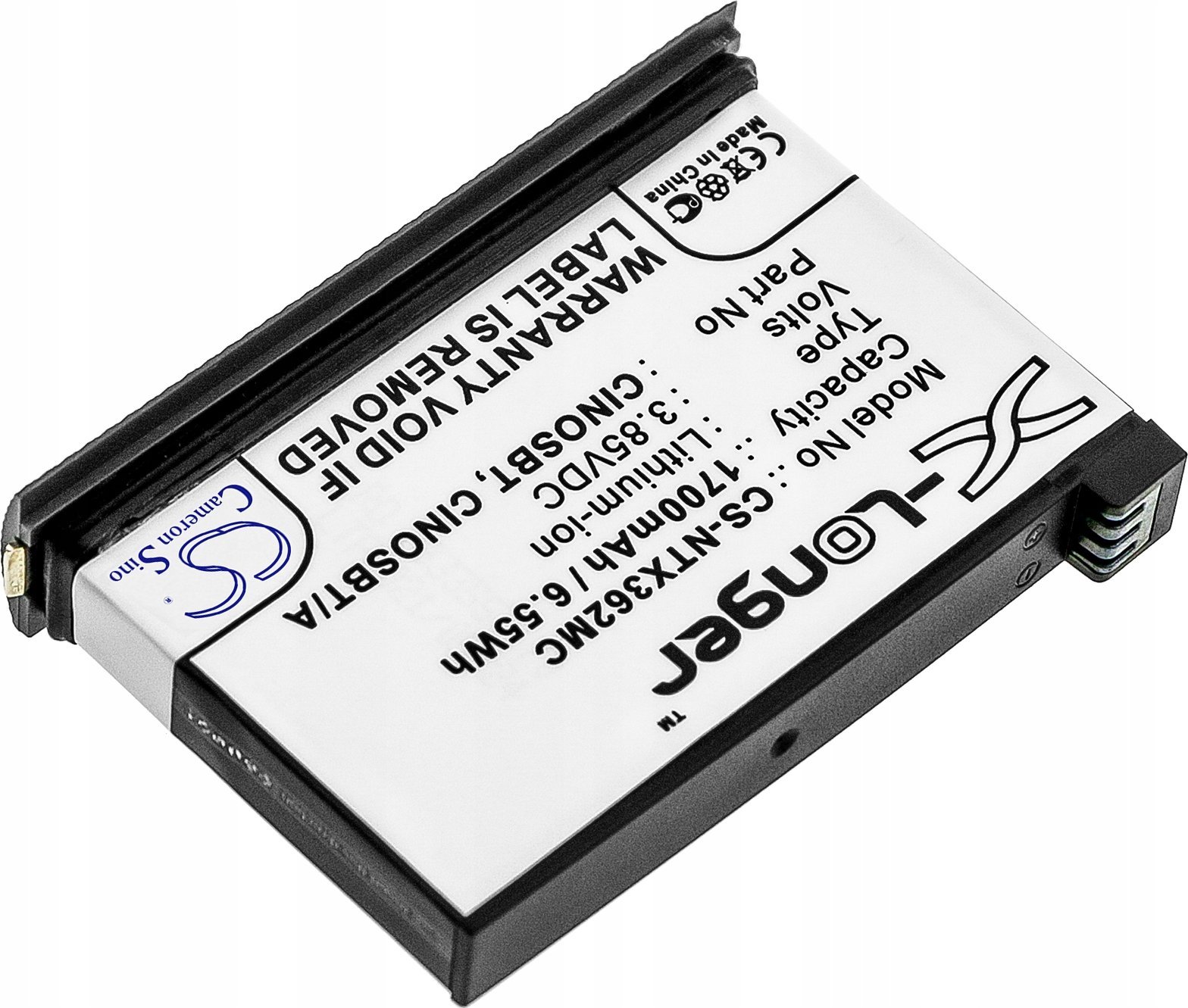 Bateri zëvendësuese Cameron Sino CS NTX362MC për Insta360 One X2, 1700mAh, Li ion, e zezë