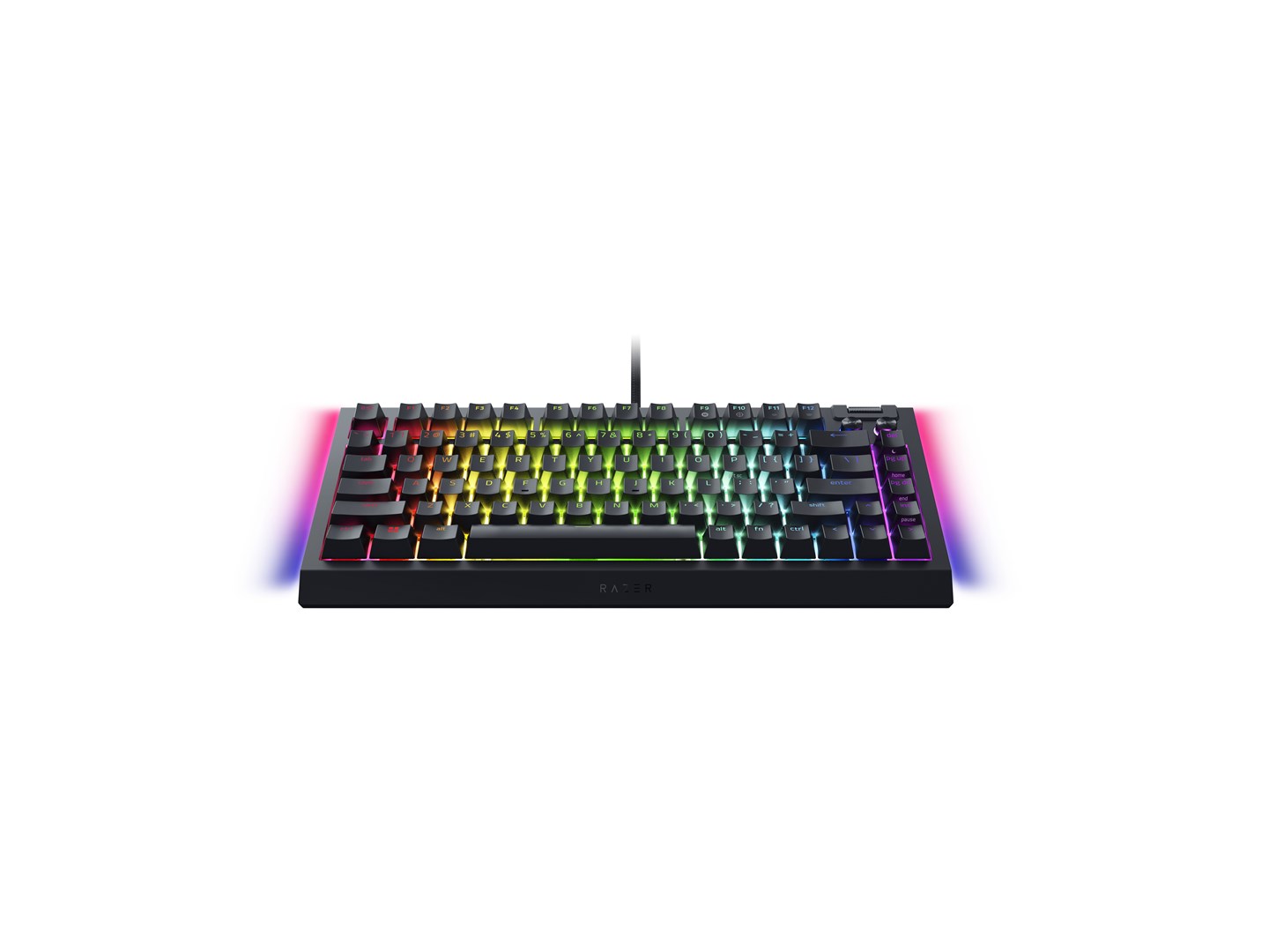 Tastierë Razer BlackWidow V4 75%, Razer Orange, RGB, e zezë