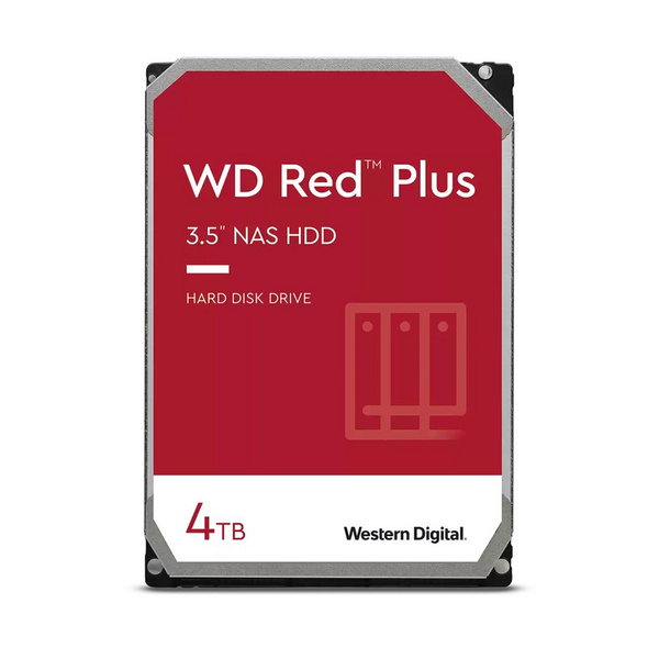 Hard Disk Western Digital WD Red Plus, 4TB, 5400 RPM, SATA 6 Gb/s, 3.5"
