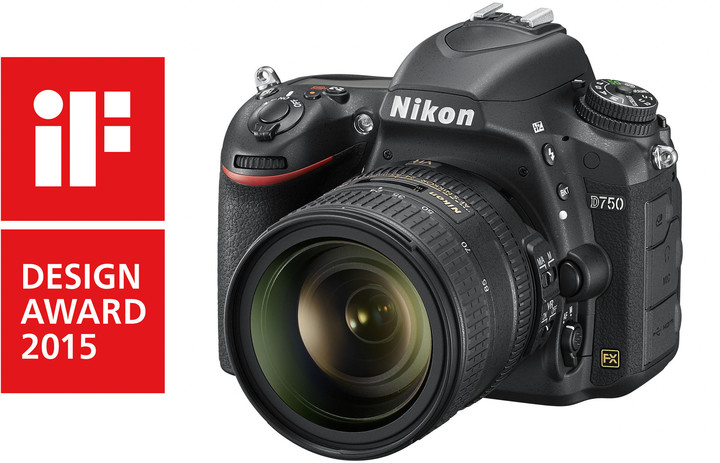 Aparat profesional Nikon D750 + 24-85 mm lensë AF-SS VR, i zi