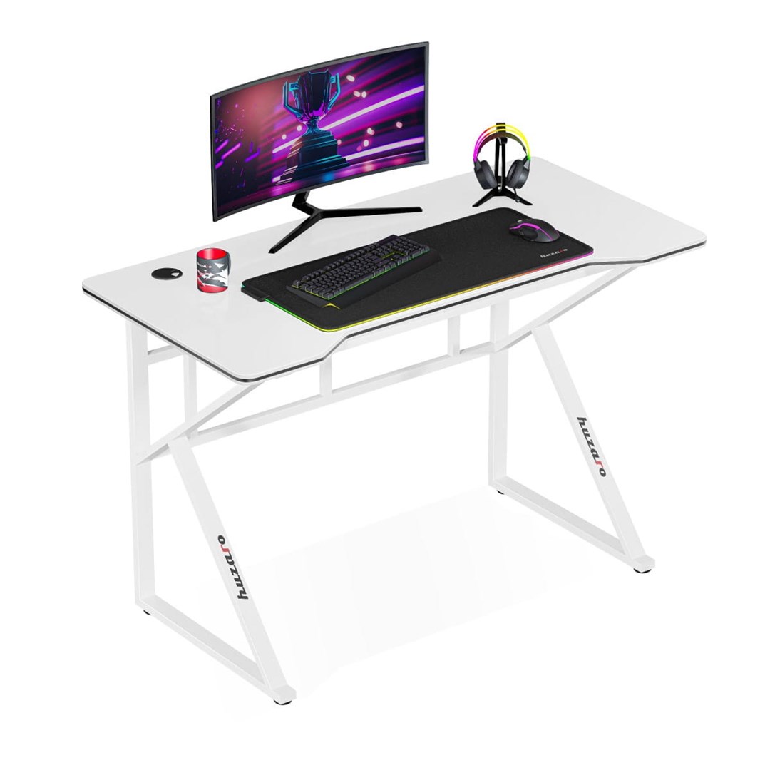 Tavolinë gaming Huzaro Hero 1.6, 120x60 cm, e bardhë