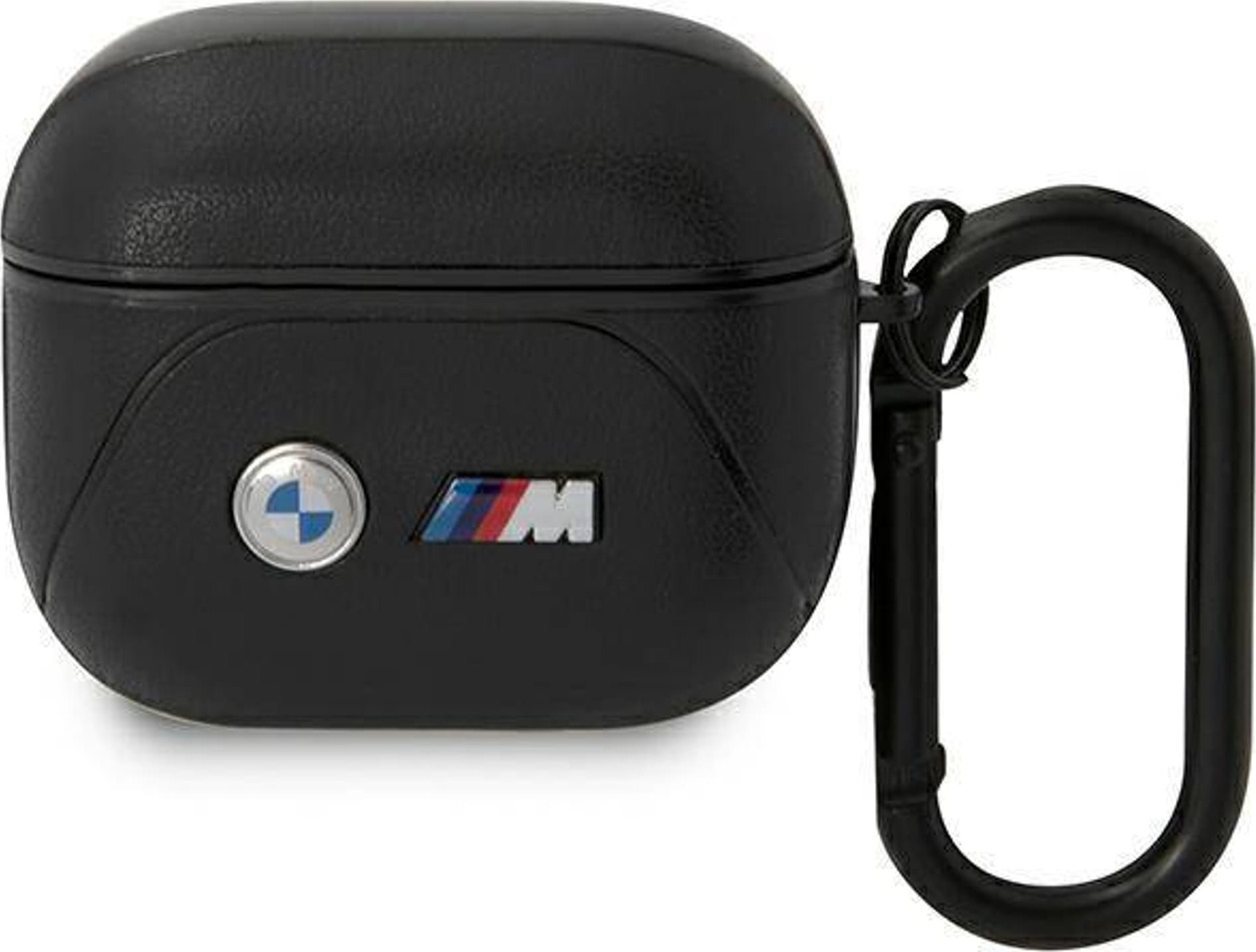 Mbulesë BMW BMA322PVTK për AirPods 3, lëkurë ekologjike, seria Curved Line, e zezë