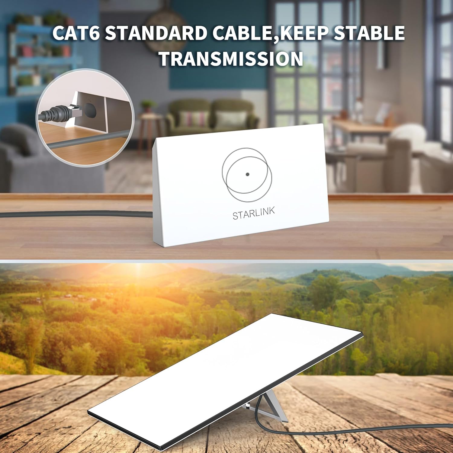 Kabllo për Starlink Lucmo Gen 3 Standard Generation 3, 46m, i zi