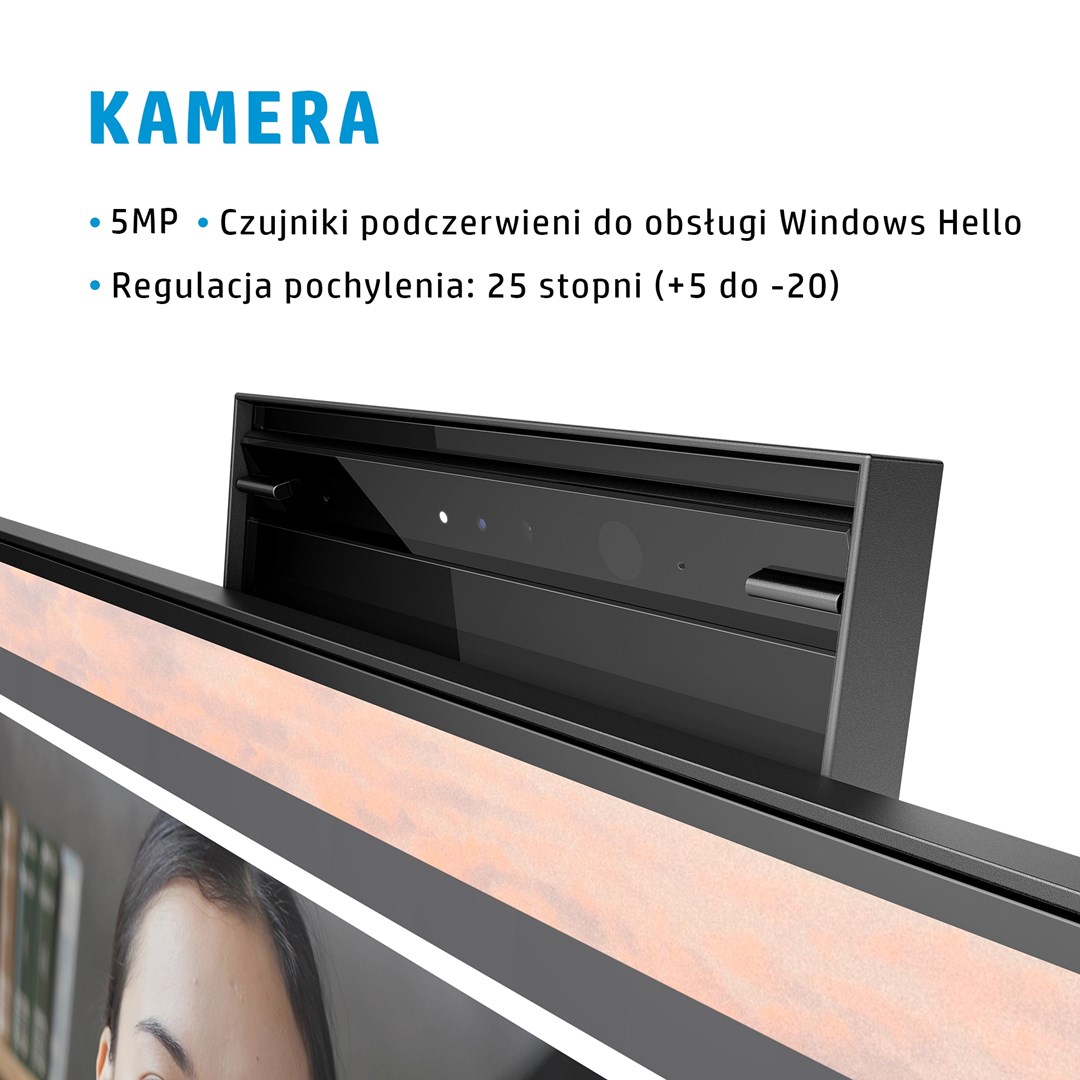 Monitor HP E24mv G4, 23.8", FHD, IPS, kamerë, i zi/i argjendtë