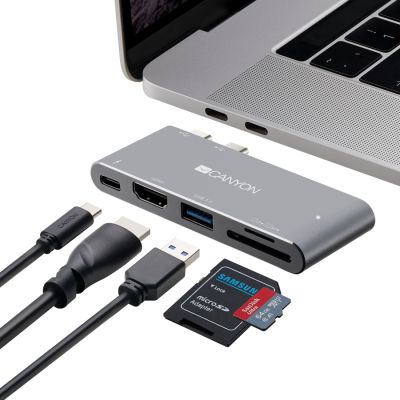 Docking station Canyon CNS-TDS05DG, HDMI 4K, i hirtë