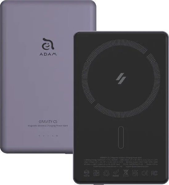 Power bank Adam Elements Gravity C5, 5000 mAh, MagSafe, vjollcë